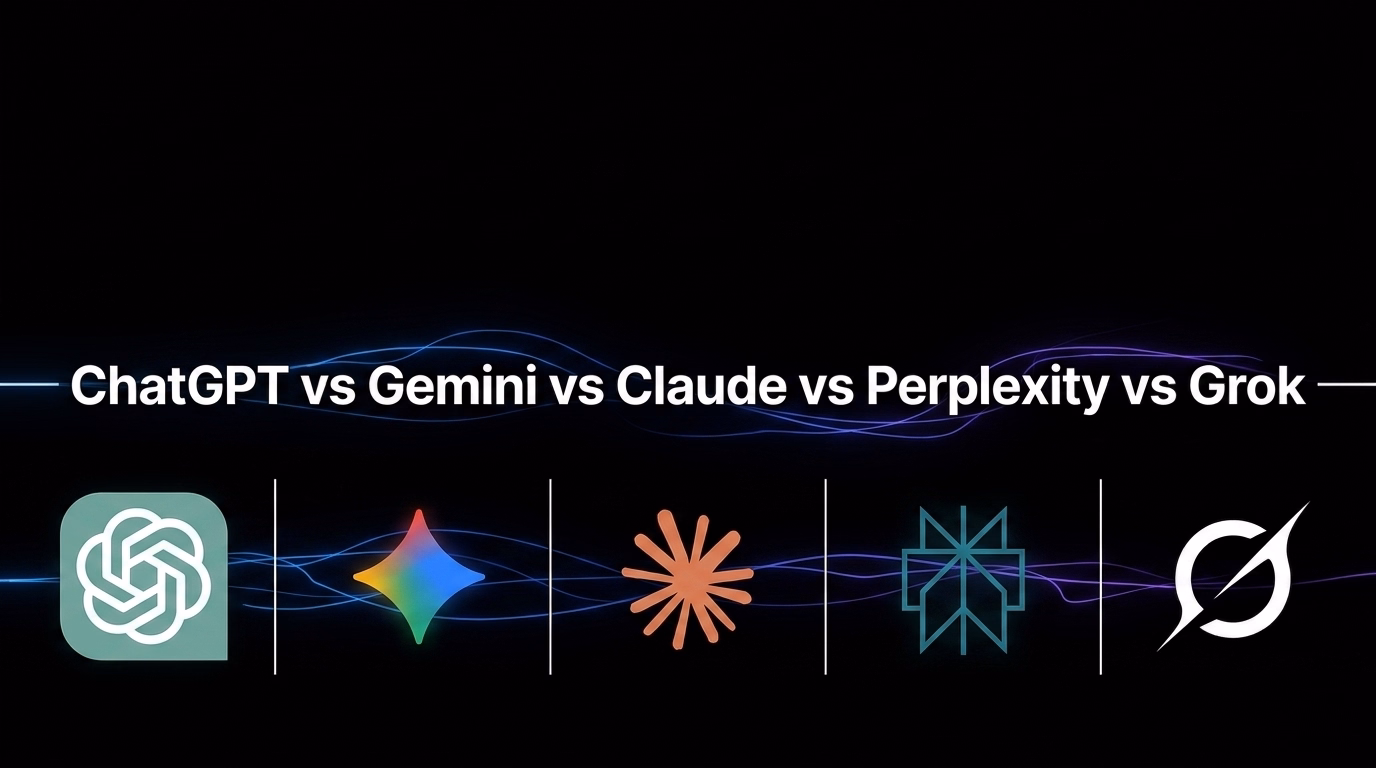 ChatGPT vs Gemini vs Claude vs Perplexity vs Grok